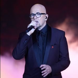 Exclusif - Pascal Obispo - Enregistrement de l'émission "Tous au Lido pour le Sidaction", qui sera diffusée le 2 avril sur France 2, à Paris. Le 21 mars 2016 © Jacovides-Moreau / Bestimage