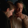 David Duchovny et Peter Donat dans "The X-Files".
