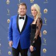 James Corden et sa femme Julia Carey au 70ème Primetime Emmy Awards au théâtre Microsoft à Los Angeles, le 17 septembre 2018.