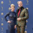 Rachel Reichard et son mari Chris Sullivan au 70ème Primetime Emmy Awards au théâtre Microsoft à Los Angeles, le 17 septembre 2018.
