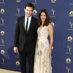 Jason Bateman et sa femme Amanda Anka au 70ème Primetime Emmy Awards au théâtre Microsoft à Los Angeles, le 17 septembre 2018.
