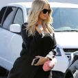 Exclusif - Khloe Kardashian est allée déjeuner avec sa soeur K. et sa mère K. Jenner au restaurant Petit Trois à Sherman Oaks. Le 17 septembre 2018.