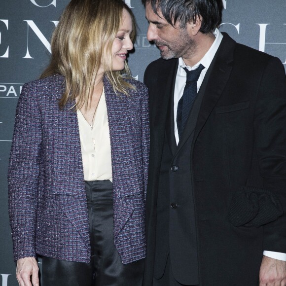 Vanessa Paradis et son compagnon Samuel Benchetrit - Avant-première du film "Chien" au cinéma MK2 Bibliothèque à Paris, France, le 5 mars 2018. © Olivier Borde/Bestimage