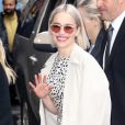 Emilia Clarke, en promotion pour "Solo : a star wars story", arrive à l'émission "Good Morning America" à New York le 23 mai 2018.
