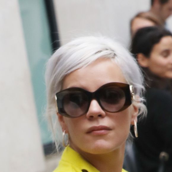 Lily Allen à la sortie des studios BBC Radio à Londres. Le 18 septembre 2018
