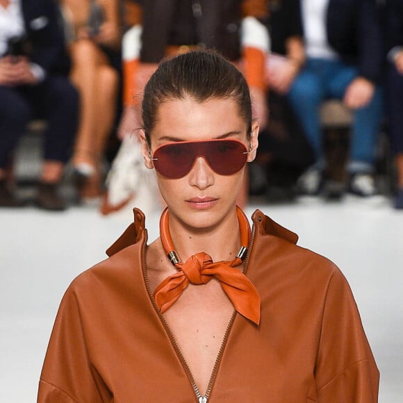 Bella Hadid - Défilé Tod's, collection printemps-été 2019 à Milan. Le 21 septembre 2018.