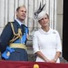Le prince Edward et la comtesse Sophie de Wessex le 10 juillet 2018 lors du centenaire de la RAF à Londres.