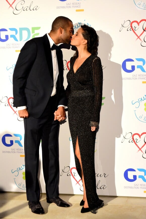 Exclusif - Tony Parker (président du festival Lyon gagne avec ses femmes) et sa femme Axelle Francine - Soirée "Par Coeur Gala" à l'Abbaye de Collonges à Lyon, France, le 14 septembre 2018. © Romain Doucelin/Bestimage