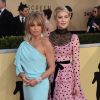 Goldie Hawn et sa fille Kate Hudson à la 24e soirée annuelle des Screen Actors Guild Awards à l'Auditorium Shrine à Los Angeles, le 21 janvier 2018 © Chris Delmas/Bestimage
