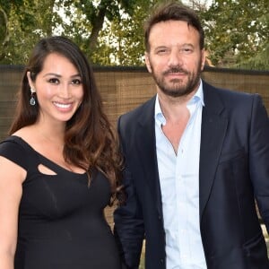 Exclusif - Samuel Le Bihan et sa compagne Angela (Enceinte) - People et Backstage du Grand concert de Musique classique du 14 juillet au Champs de Mars à Paris. Le 14 juillet 2018 © Guirec-Gorassini-Veeren / Bestimage