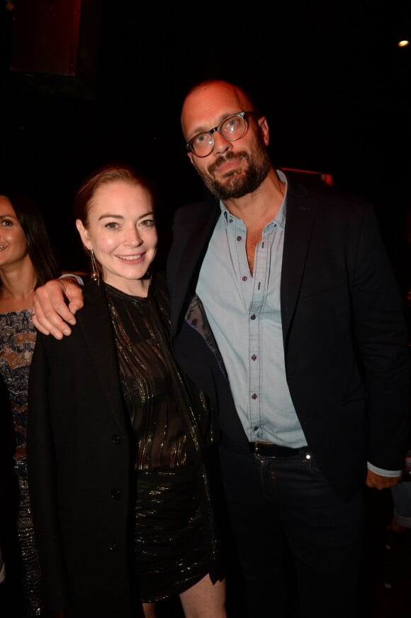 Exclusif - Lindsay Lohan et Loïc Berardengo (Directeur de l'Arc) - People au club "L'Arc" à Paris le 26 septembre 2018. © Rachid Bellak / Bestimage