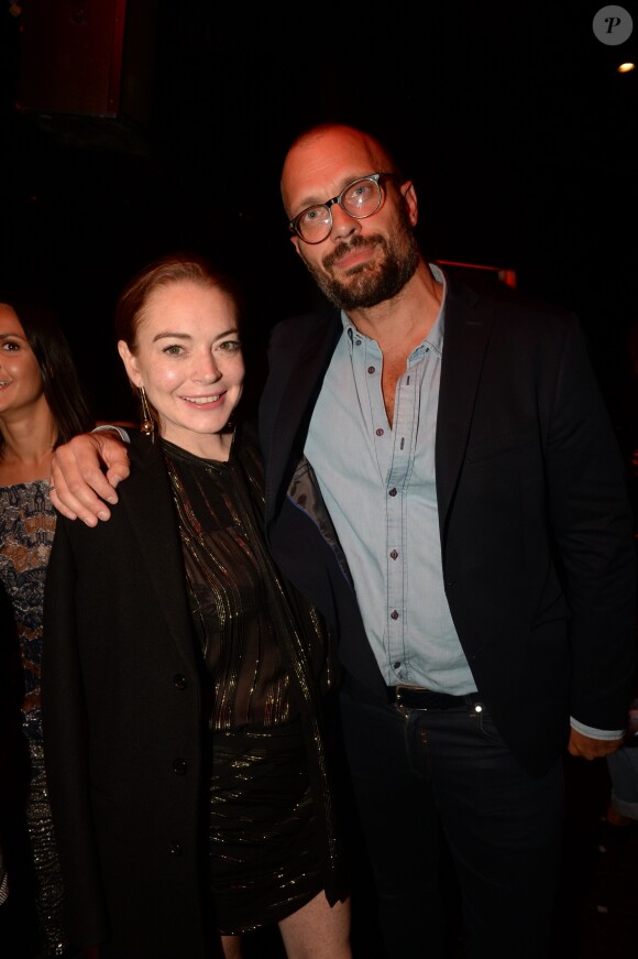 Exclusif - Lindsay Lohan et Loïc Berardengo (Directeur de l'Arc) - People au club "L'Arc" à Paris le 26 septembre 2018. © Rachid Bellak / Bestimage
