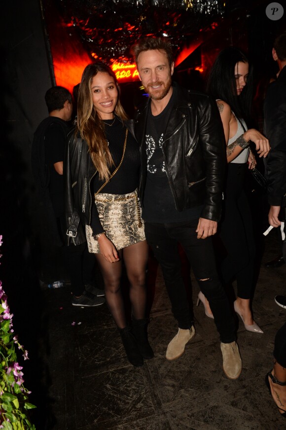 Exclusif - David Guetta et sa compagne Jessica Ledon - People au club "L'Arc" à Paris le 26 septembre 2018. © Rachid Bellak / Bestimage