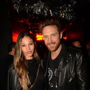 Exclusif - David Guetta et sa compagne Jessica Ledon - People au club "L'Arc" à Paris le 26 septembre 2018. © Rachid Bellak / Bestimage