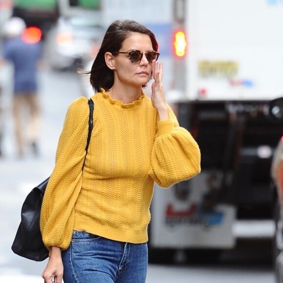 Katie Holmes à New York le 21 septembre 2018.