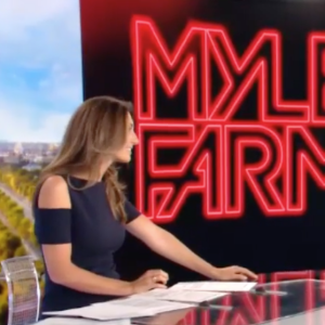 Mylène Farmer invitée d'Anne-Claire Coudray pour le JT de TF1, dimanche 30 septembre 2018.
