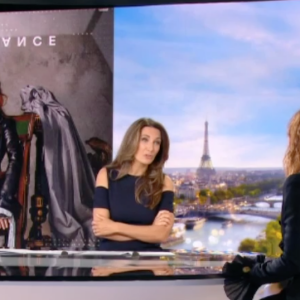 Mylène Farmer invitée d'Anne-Claire Coudray pour le JT de TF1, dimanche 30 septembre 2018.