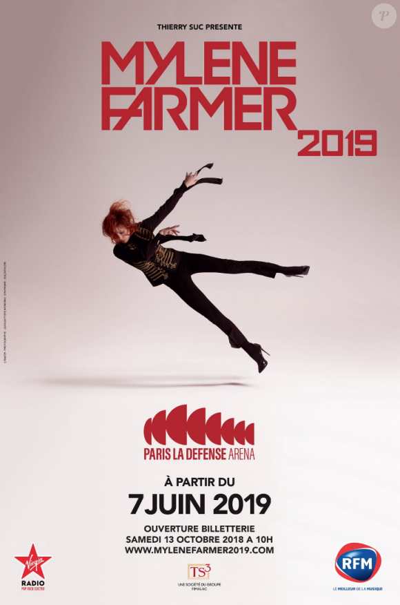 Mylène Farmer en concert à Paris La Défense Arena à partir du 7 juin 2019.