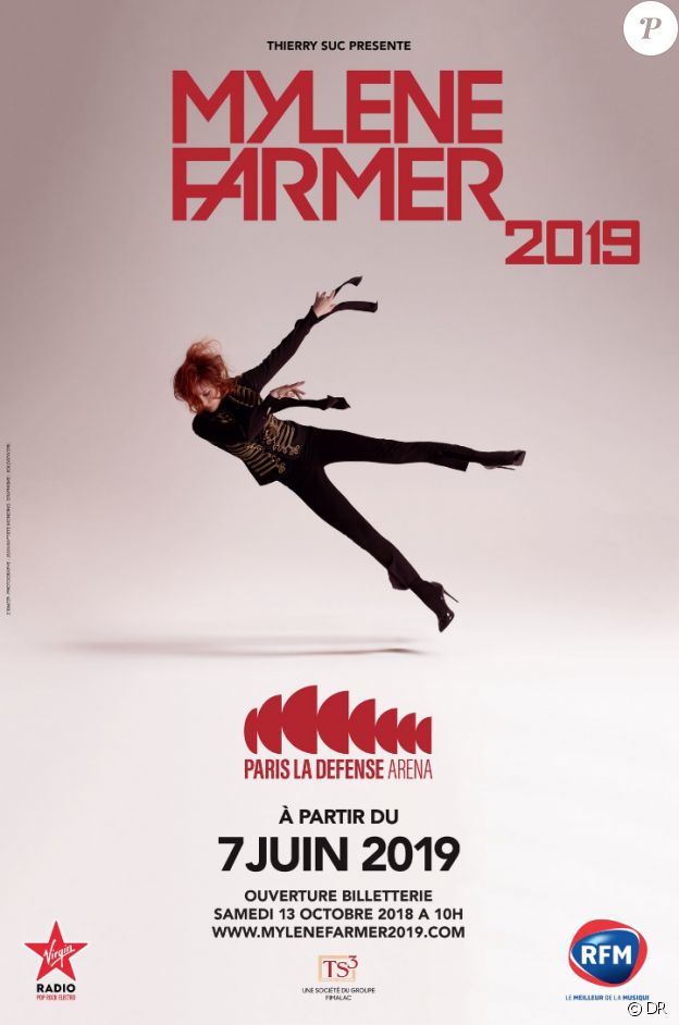 Mylène Farmer en concert à Paris La Défense Arena à partir du 7 juin 2019.
