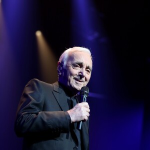 Charles Aznavour - Première représentation de Charles Aznavour au Palais des Sports à Paris le 15 septembre 2015.