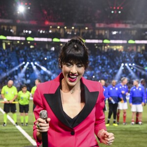 Nolwenn Leroy fait le show d'avant-match des légendes, France98 contre une sélection FIFA 98 à la U Arena à Nanterre, France, le 12 juin 2018.© Bestimage