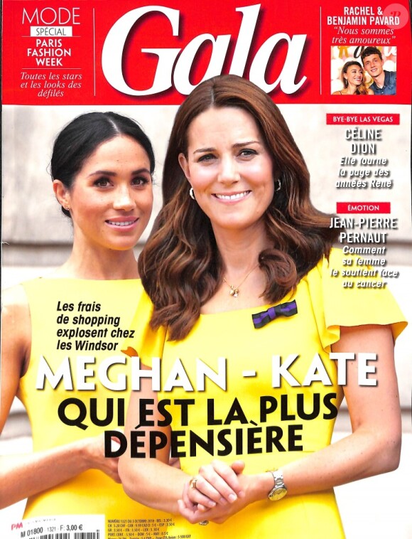 Couverture du magazine "Gala" en kisoques le 3 octobre 2018.