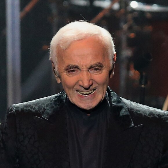 Charles Aznavour en concert au "Crocus City Hall" à Moscou, le 3 octobre 2014