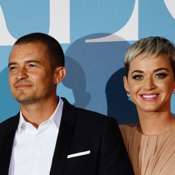 Orlando Bloom et sa compagne Katy Perry lors de la 2ème édition du "Monte-Carlo Gala for the Global Ocean" à l'opéra de Monte-Carlo à Monaco, le 26 septembre 2018. © Bruno Bébert/Bestimage