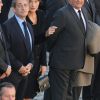 Nicolas Sarkozy et Carla Bruni Sarkozy, François Hollande - Arrivées à l'hommage national à Charles Aznavour à l'Hôtel des Invalides à Paris. Le 5 octobre 2018 © Jacovides-Moreau / Bestimage