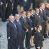 Nicolas Sarkozy et Carla Bruni Sarkozy, François Hollande, Emmanuel Macron - Arrivées à l'hommage national à Charles Aznavour à l'Hôtel des Invalides à Paris. Le 5 octobre 2018 © Jacovides-Moreau / Bestimage