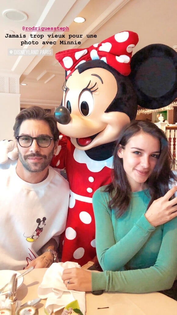 Jade Leboeuf et son mari Stéphane à Disneyland, les 6 et 7 octobre 2018.