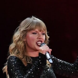 Taylor Swift en concert lors de sa tournée 'Reputation Tour' au Hard Rock Stadium à Miami Gardens en Floride, le 19 aout 2018.