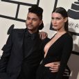 The Weeknd et Bella Hadid aux 58e Grammy Awards. Los Angeles, février 2016.