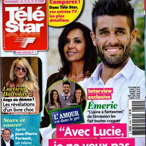 Couverture du nouveau numéro de "Télé Star" en kiosques dès le lundi 16 octobre 2018