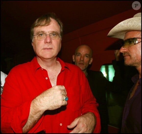 Exclu - Paul Allen et Bono au VIP Room à Saint-Tropez, le 6 août 2005.