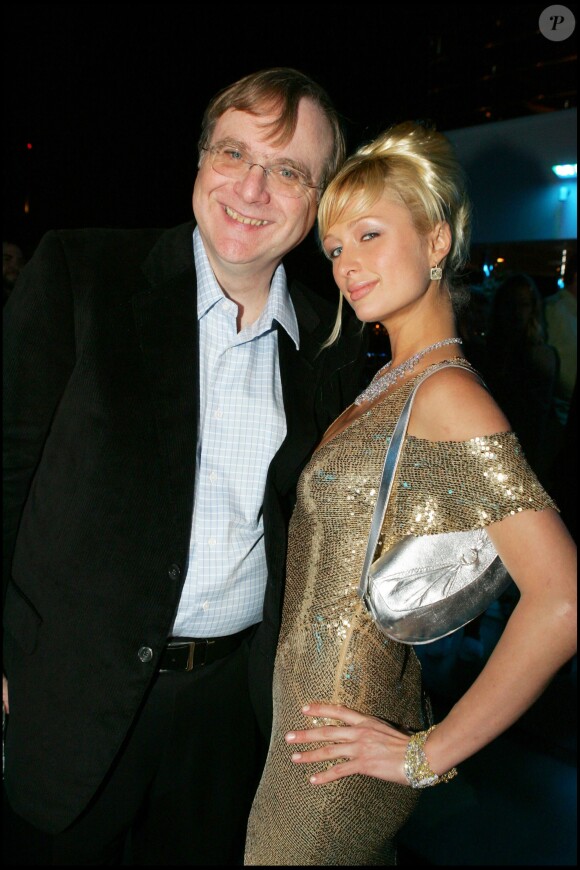 Exclu - Paul Allen et Paris Hilton à Cannes, le 15 mai 2005.