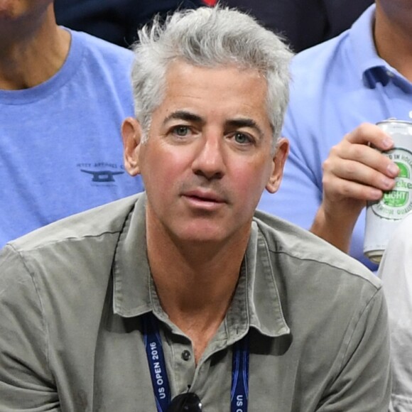 Bill Ackman (centre) - People et joueurs lors du tournoi de tennis US Open à New York le 30 août 2016.