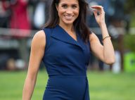 Meghan Markle enceinte : Son baby bump se dessine sous une robe marine