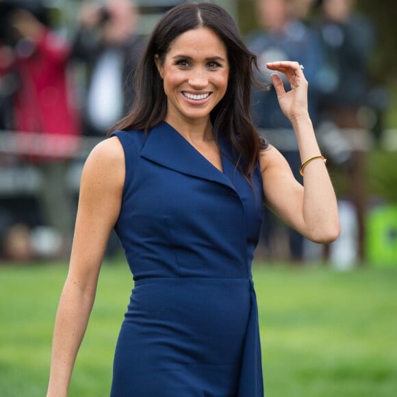 Meghan Markle à la réception donnée par le gouverneur de Victoria à Melbourne le 18 octobre 2018.