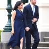 Meghan Markle et le prince Harry à la réception donnée par le gouverneur de Victoria à Melbourne le 18 octobre 2018.