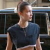 Bella Hadid se rends chez des amis à New York le 12 octobre 2018. Model Bella Hadid stops by a friends house in New York.