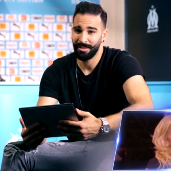 Adil Rami fait une belle déclaration à Pamela Anderson sur le plateau de Danse avec les stars 9 (TF1), le 20 octobre 2018.