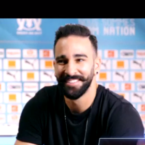 Adil Rami fait une belle déclaration à Pamela Anderson sur le plateau de Danse avec les stars 9 (TF1), le 20 octobre 2018.