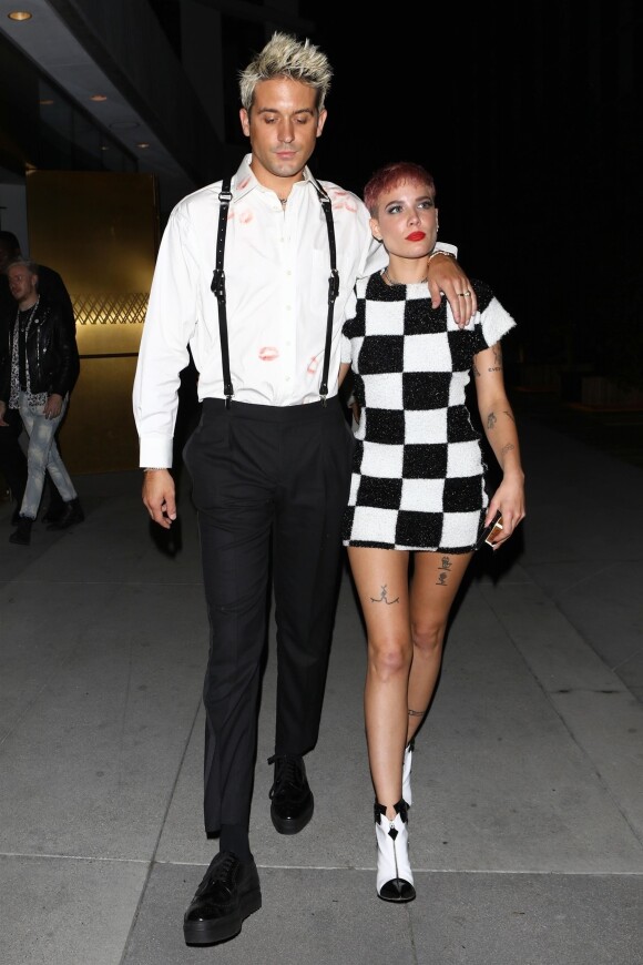 Halsey et son compagnon G-Eazy - Les célébrités arrivent à l'after party du American Music Awards à Los Angeles, le 9 octobre 2018