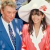 Premier mariage d'Adeline Blondieau et Johnny Hallyday à Ramatuelle, le 9 juillet 1990.