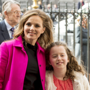 Geri Halliwell Horner et sa fille Bluebell Madonna Halliwell - Arrivées à la messe des jeux du Commonwealth à l'Abbaye de Westminster à Londres. Le 13 mars 2017