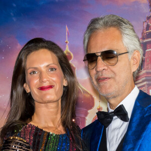 Andrea Bocelli et sa femme Veronica Berti Bocelli - Avant-première de Casse-Noisette et les Quatre Royaumes, à Milan. Le 16 octobre 2018