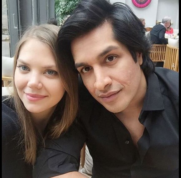 Sugar Sammy et sa compagne Nastassia Markiewicz au Ritz - maison boulud, à Montréal - instagram, 14 avril 2018