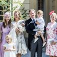 Image du baptême de la princesse Adrienne de Suède, fille de la princesse Madeleine et de Christopher O'Neill, le 8 juin 2018 à Stockholm.