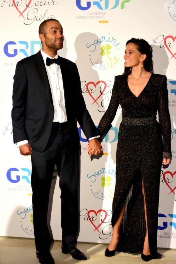 Exclusif - Tony Parker (président du festival Lyon gagne avec ses femmes) et sa femme Axelle Francine - Soirée "Par Coeur Gala" à l'Abbaye de Collonges à Lyon, France, le 14 septembre 2018. © Romain Doucelin/Bestimage